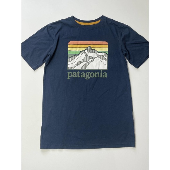 Patagonia Other - Patagonia Navy Logo Tee Medium 10